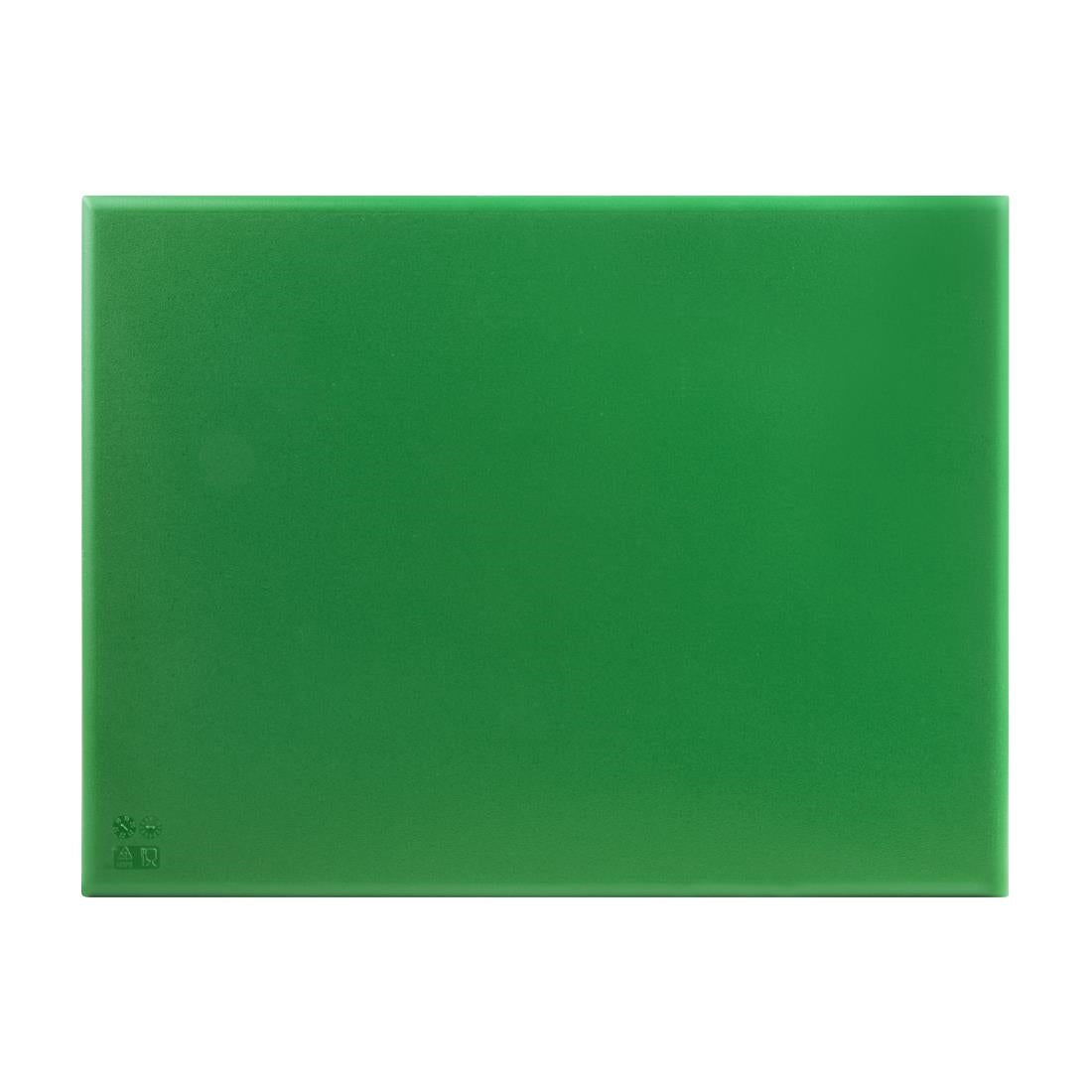 Hygiplas Extra Thick High Density Chopping Board Green - 600x450x25mm • PAS-J043