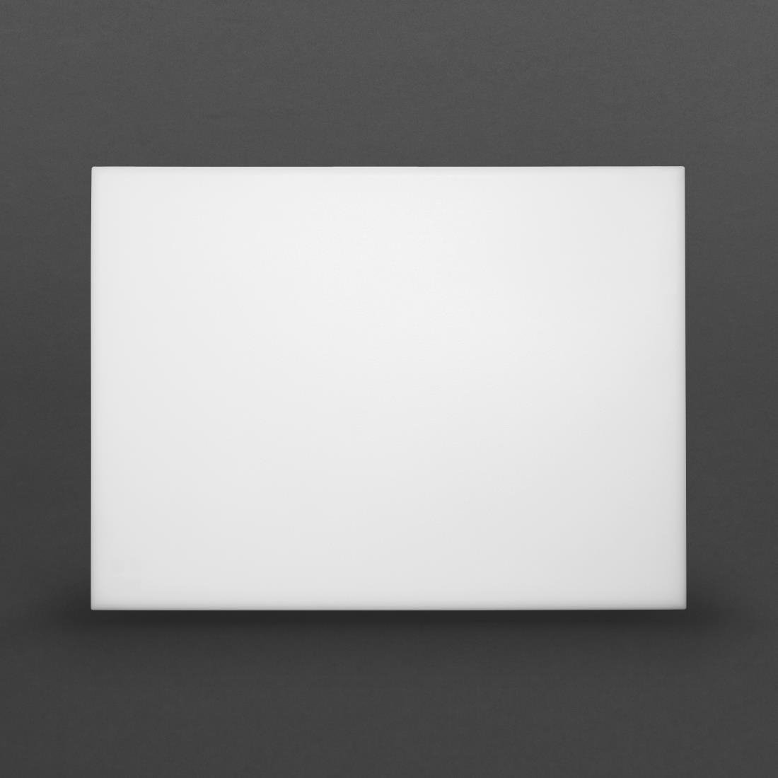 Hygiplas Extra Thick High Density Chopping Board White - 600x450x25mm • PAS-J044