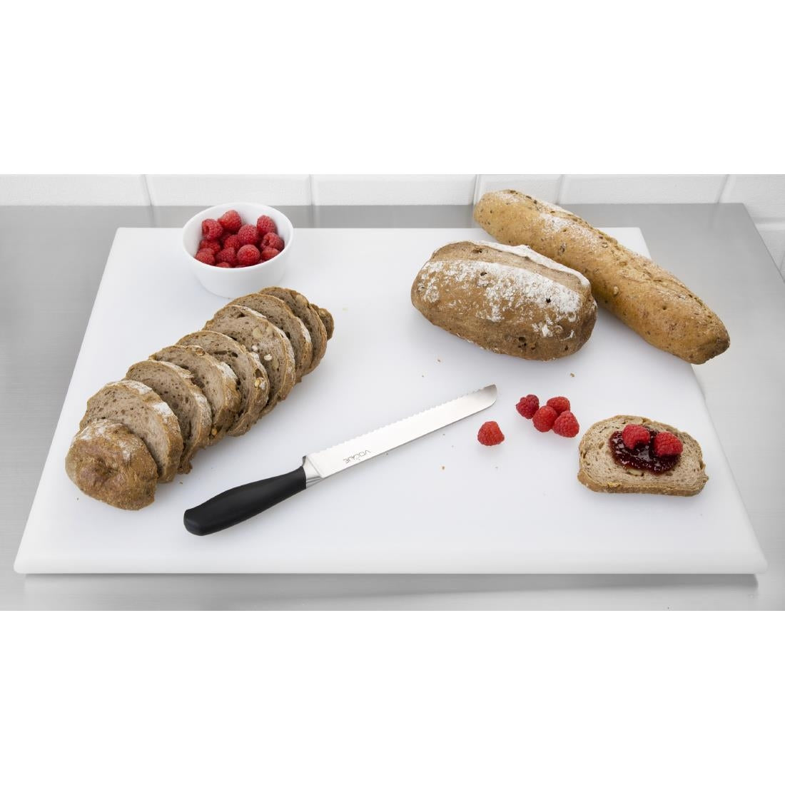 Hygiplas Extra Thick High Density Chopping Board White - 600x450x25mm • PAS-J044