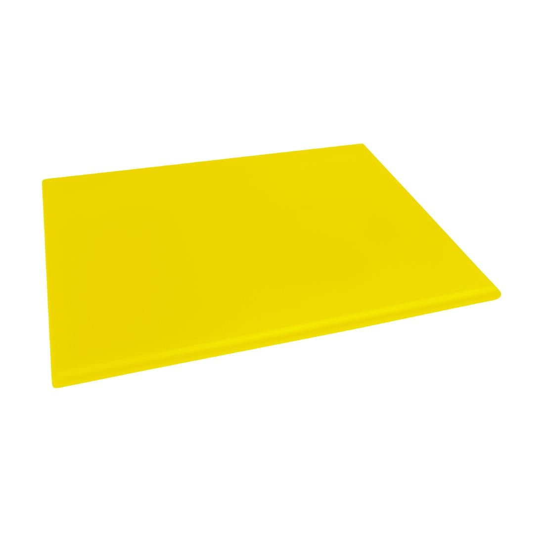 Hygiplas Extra Thick High Density Chopping Board Yellow - 600x450x25mm • PAS-J045