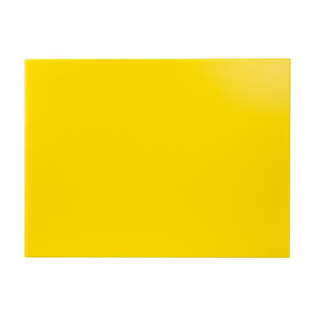 Hygiplas Extra Thick High Density Chopping Board Yellow - 600x450x25mm • PAS-J045