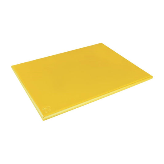 Hygiplas Extra Thick High Density Chopping Board Yellow - 600x450x25mm • PAS-J045
