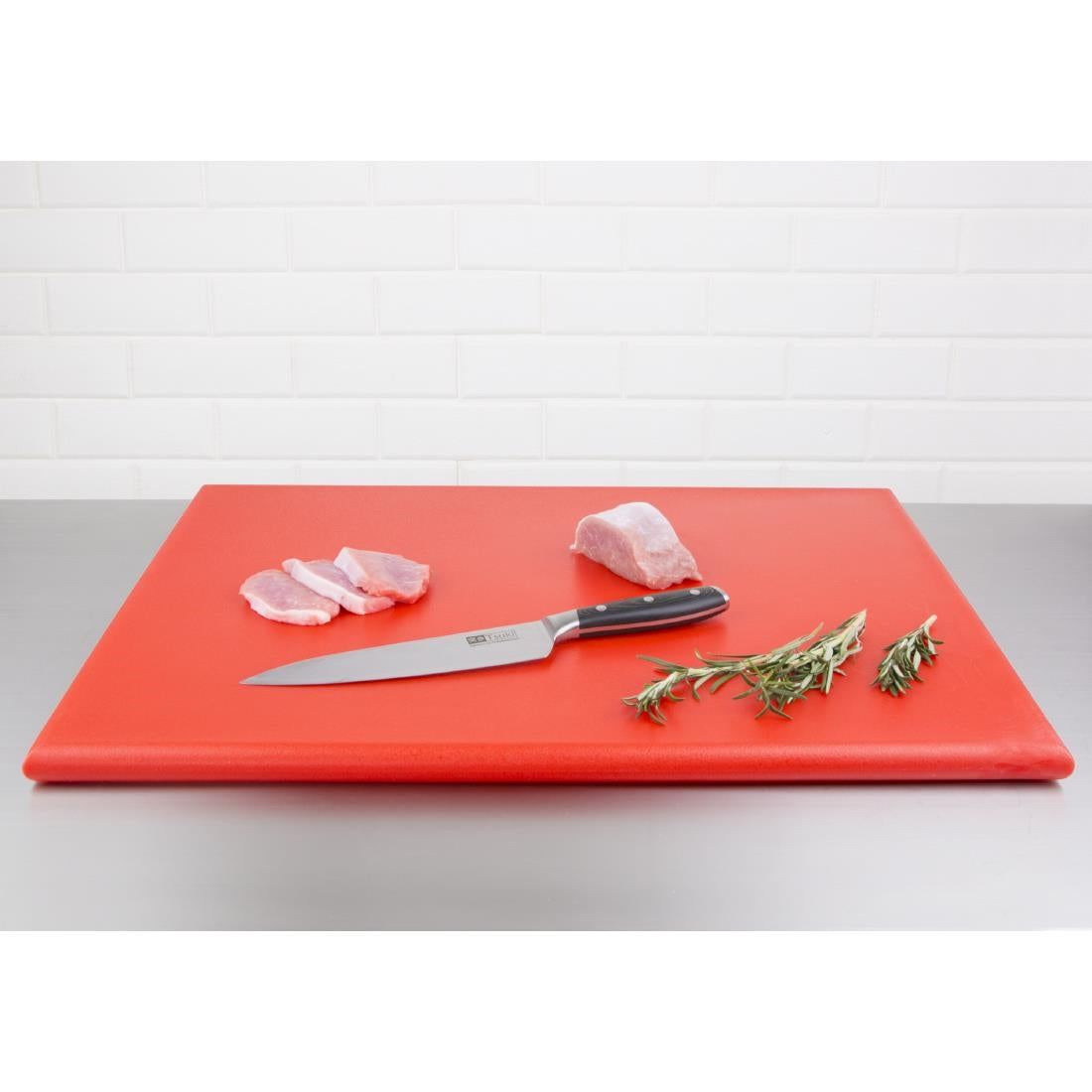 Hygiplas Extra Thick High Density Chopping Board Red - 600x450x25mm • PAS-J047