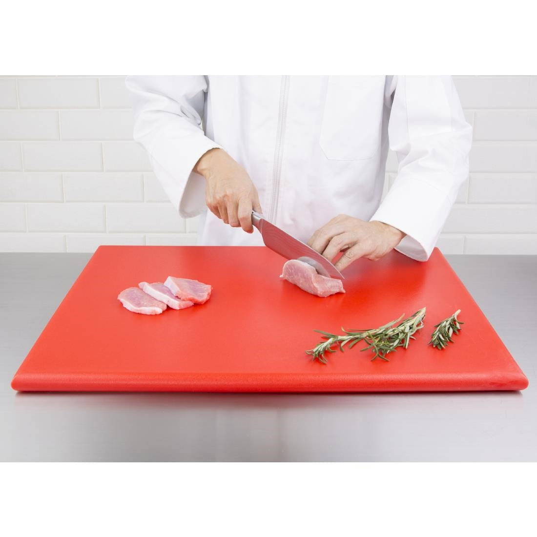 Hygiplas Extra Thick High Density Chopping Board Red - 600x450x25mm • PAS-J047