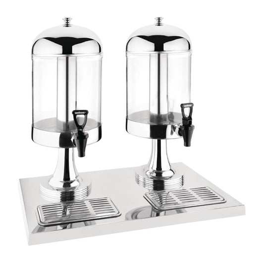 Olympia Double Juice Dispenser with Drip Tray • PAS-J184