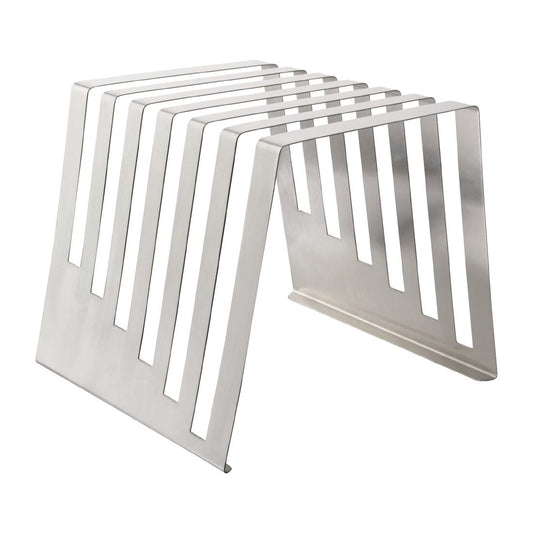 Hygiplas Stainless Steel Tiered Chopping Board Rack 6x15mm Slots • PAS-J251