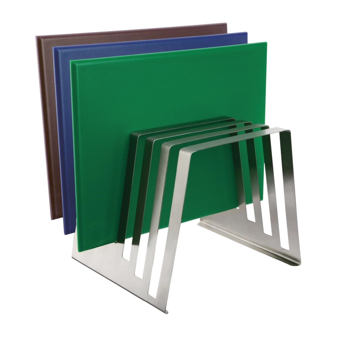 Hygiplas Stianless Steel Tiered Chopping Board Rack - 6x 15mm Slots • PAS-J251