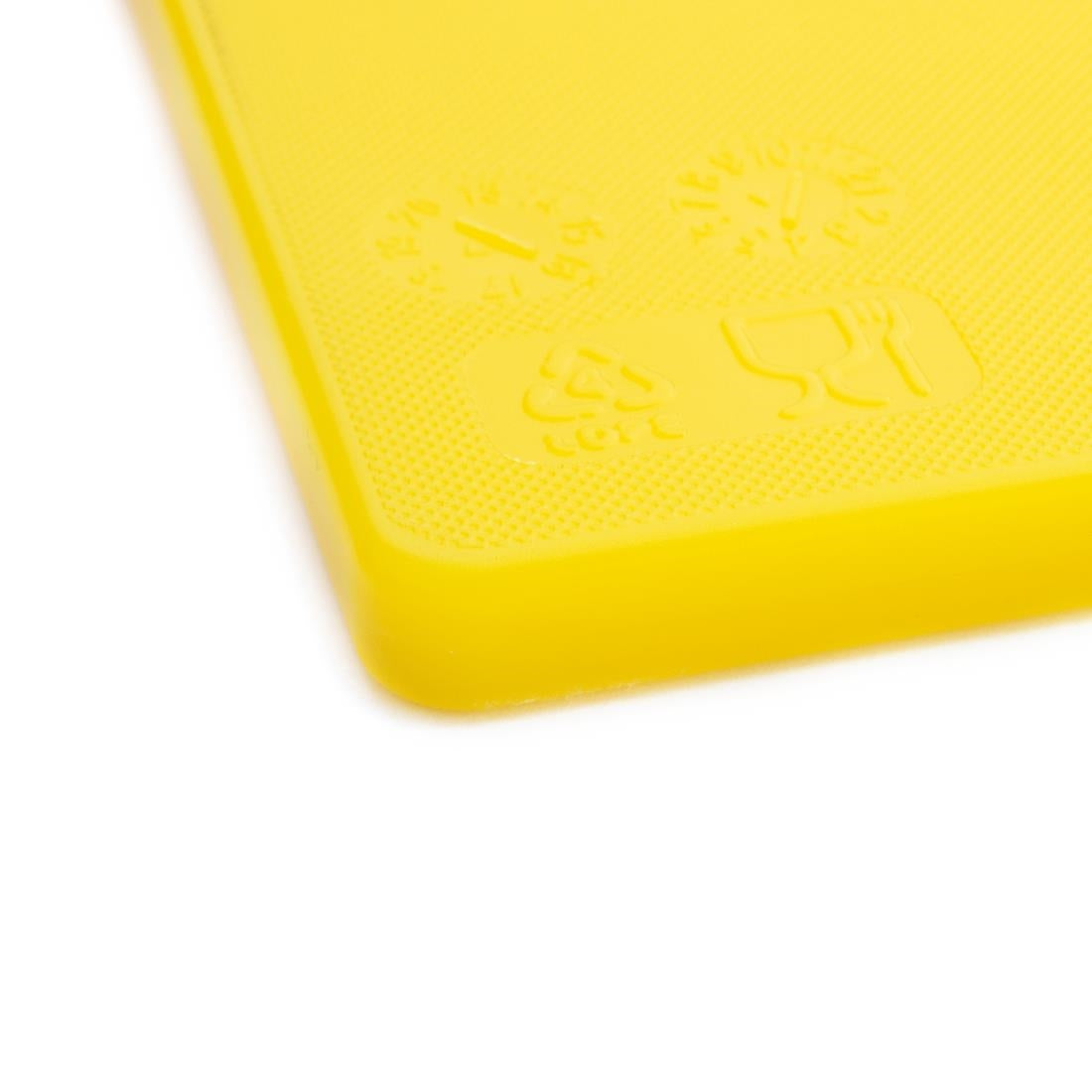 Hygiplas Low Density Chopping Board Yellow - 450x300x10mm • PAS-J254