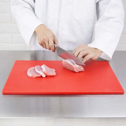 Hygiplas Low Density Chopping Board Red - 450x300x10mm • PAS-J255