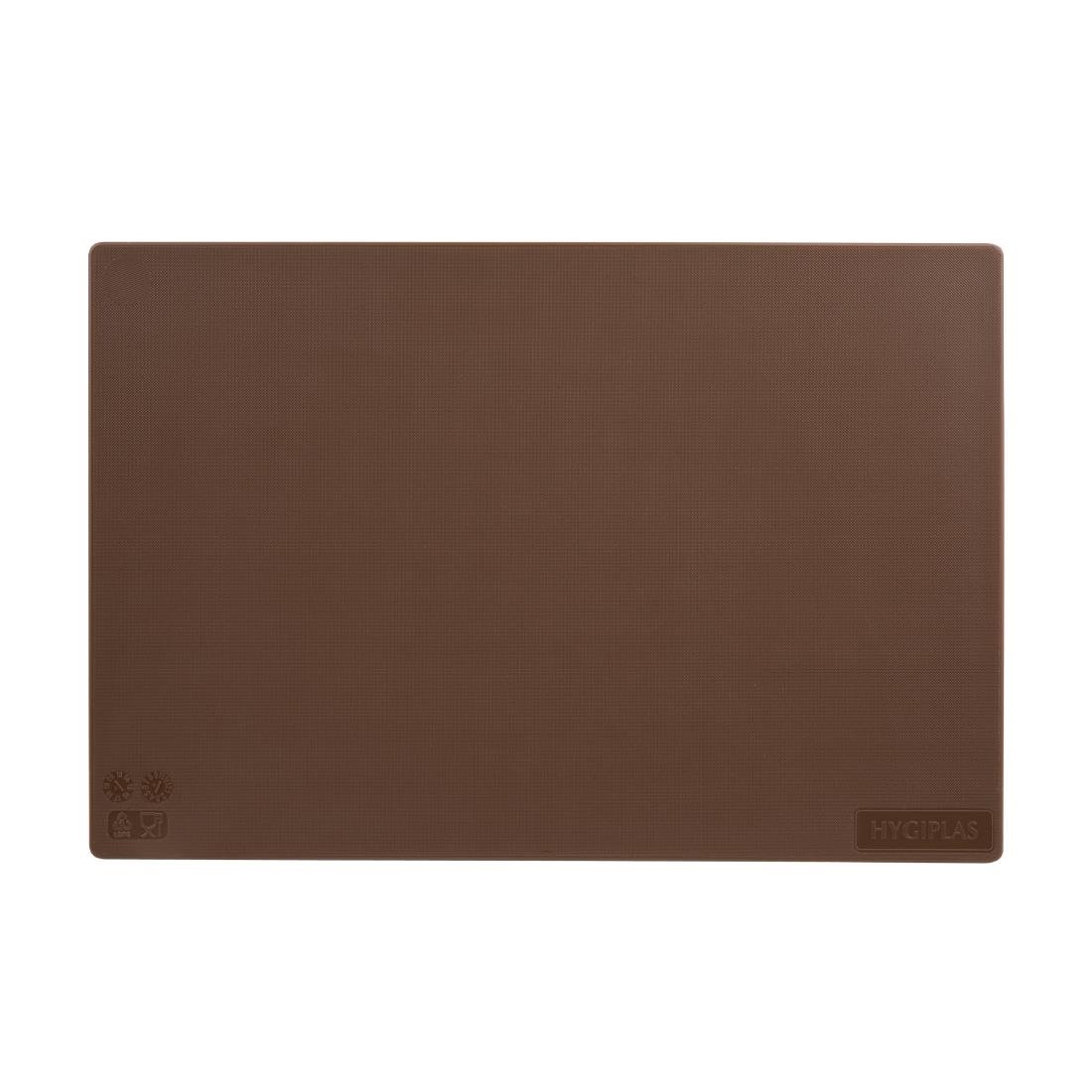 Hygiplas Low Density Chopping Board Brown - 450x300x10mm • PAS-J256