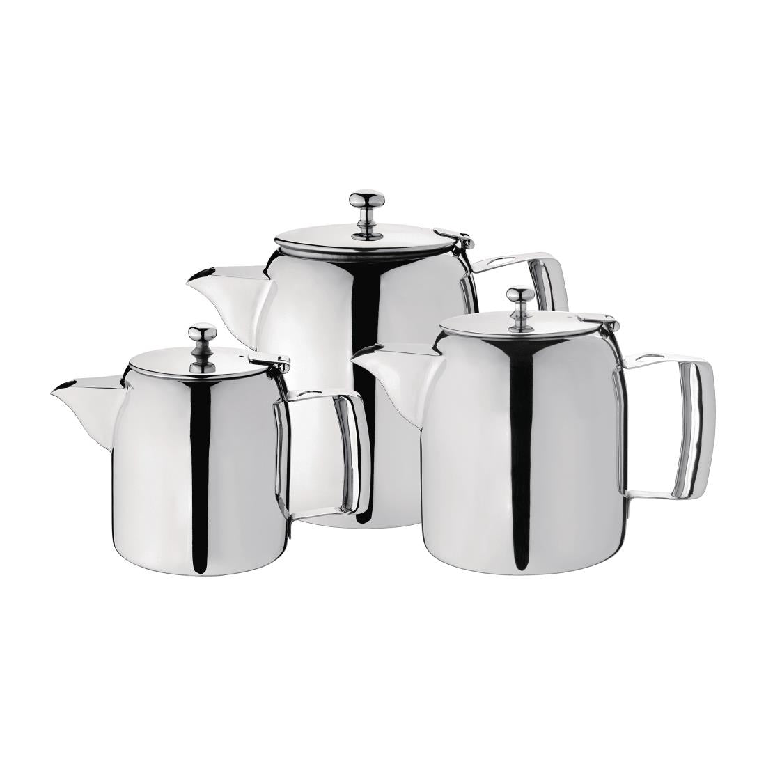 Olympia Cosmos Tea Pot Stainless Steel 1.4Ltr • PAS-J324