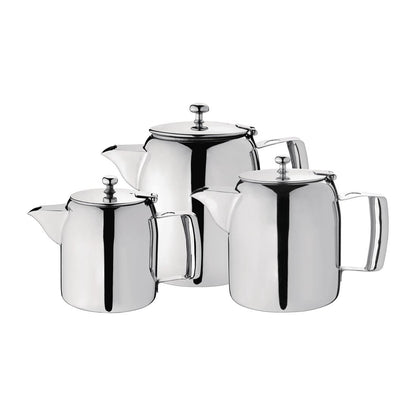 Olympia Cosmos Tea Pot Stainless Steel 1.4Ltr • PAS-J324
