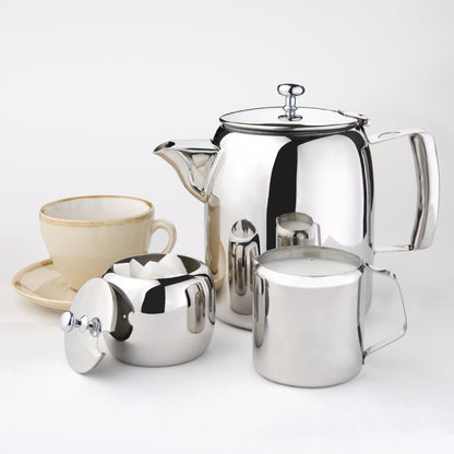 Olympia Cosmos Tea Pot Stainless Steel 1.4Ltr • PAS-J324