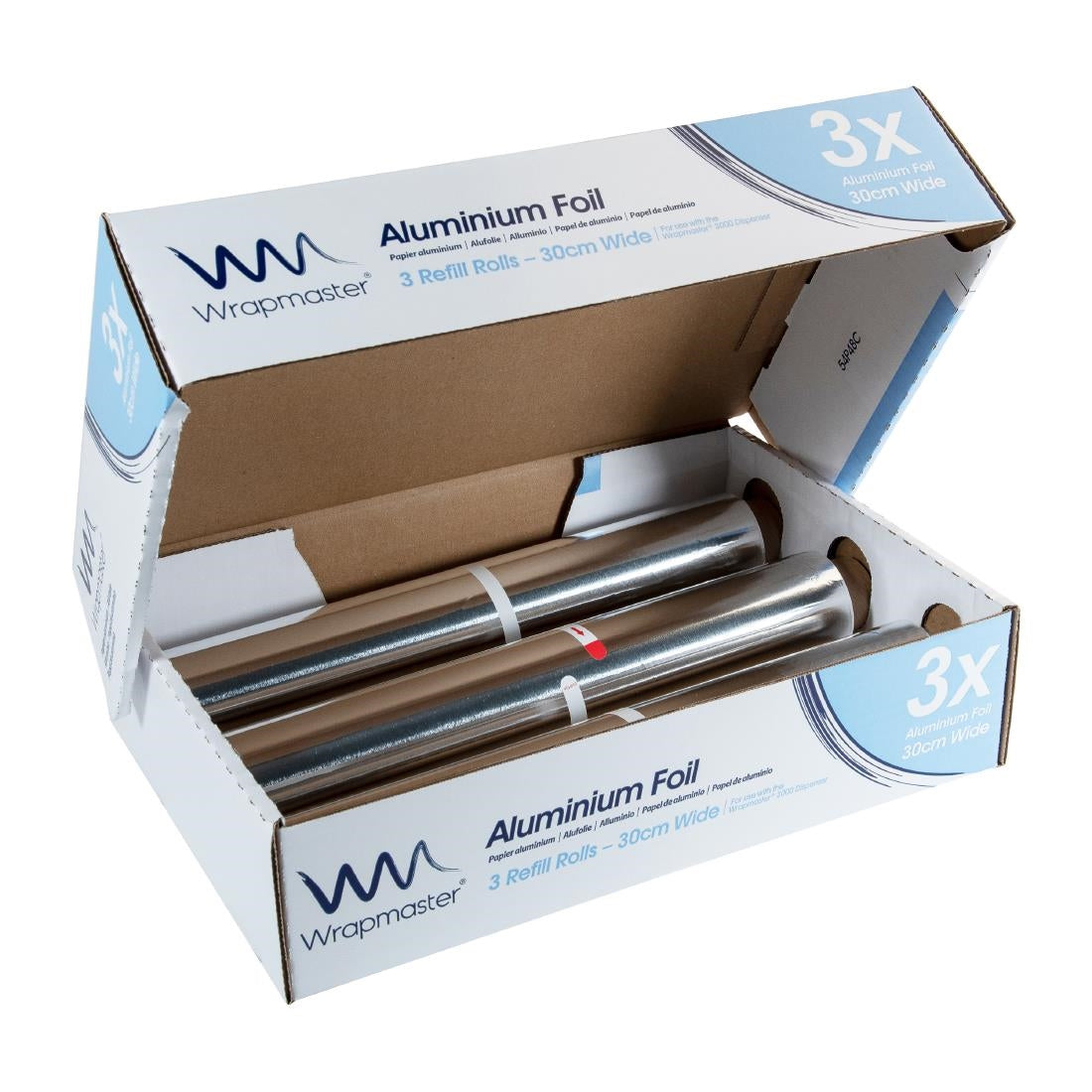 Wrapmaster Foil Refills 305mmx90metre (3 Pack) (Pack quantity 3 rolls | 305mm widex90metre long) • PAS-J370