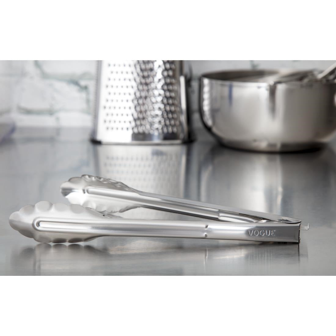 Vogue Kitchen Tongs 240mm • PAS-J608
