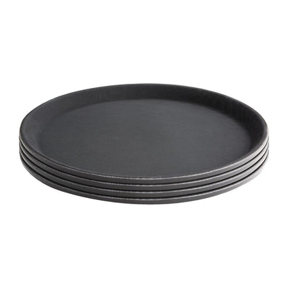 Olympia Kristallon Plastic Round Anti-Slip Bar Tray small • PAS-C556