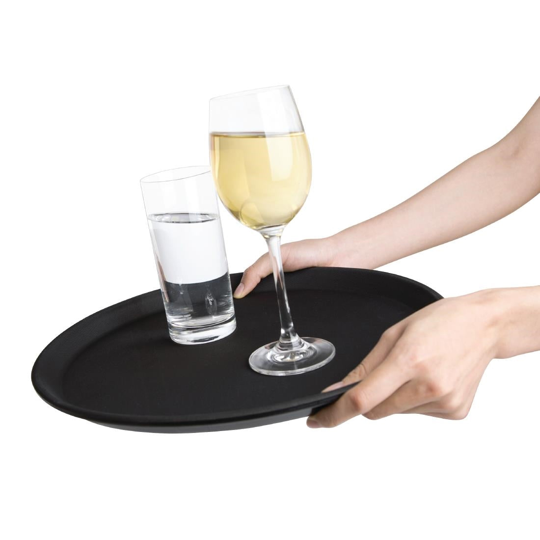 Olympia Kristallon Fibreglass Round Anti-Slip Bar Tray medium • PAS-J846