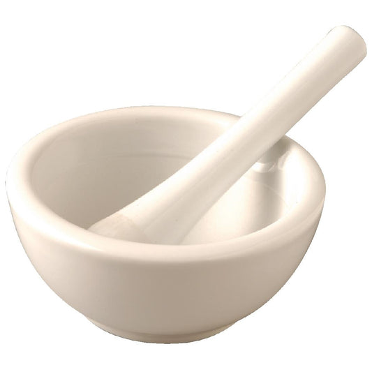 Vogue Porcelain Pestle and Mortar 115mm • PAS-J923