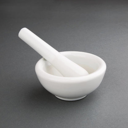 Vogue Porcelain Pestle and Mortar 115mm • PAS-J923