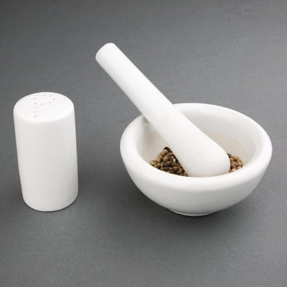 Vogue Porcelain Pestle and Mortar 115mm • PAS-J923