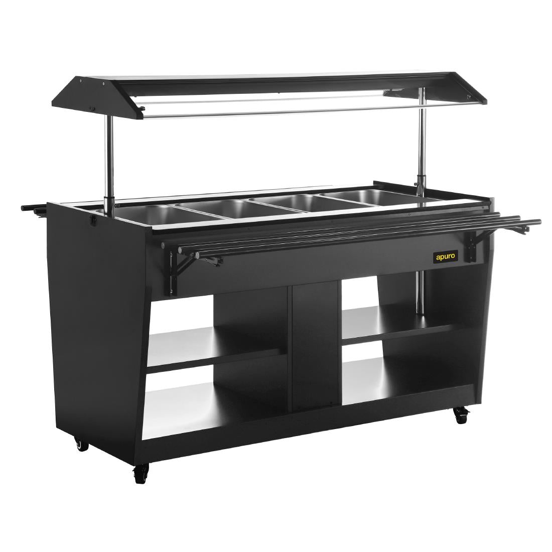 Apuro Heated Buffet Bar Black • PAS-JA179-A