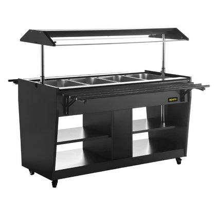 Apuro Heated Buffet Bar Black • PAS-JA179-A