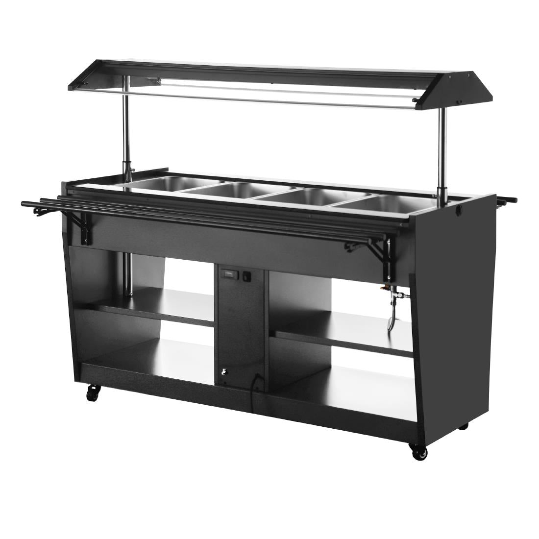 Apuro Heated Buffet Bar Black • PAS-JA179-A