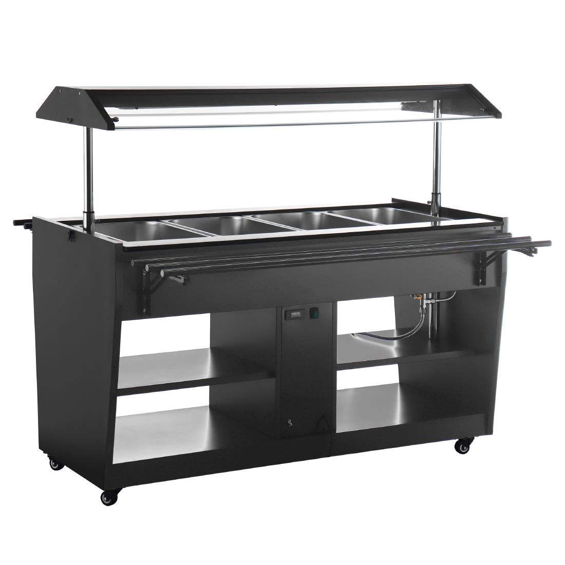 Apuro Heated Buffet Bar Black • PAS-JA179-A