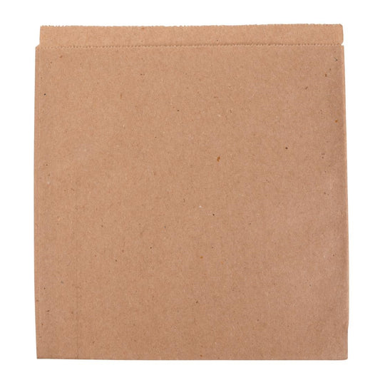 Fiesta Recyclable Food/Bakery Bags 177mm (1000 Pack) (177(W)x177(L)mm | Paper weight: 49gsm) • PAS-JA336