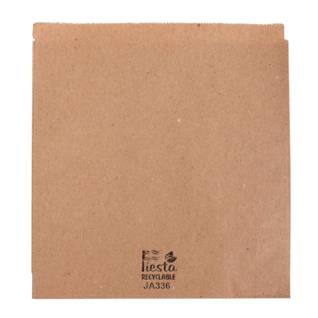Fiesta Recyclable Food/Bakery Bags 177mm (1000 Pack) (177(W)x177(L)mm | Paper weight: 49gsm) • PAS-JA336