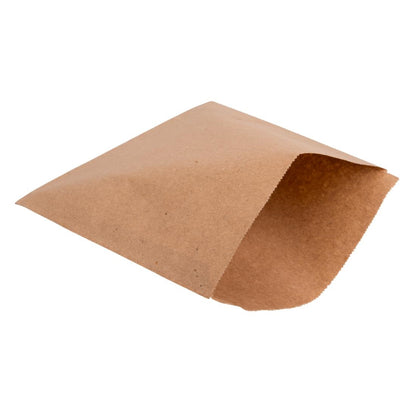 Fiesta Recyclable Food/Bakery Bags 177mm (1000 Pack) (177(W)x177(L)mm | Paper weight: 49gsm) • PAS-JA336