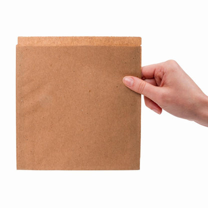 Fiesta Recyclable Food/Bakery Bags 177mm (1000 Pack) (177(W)x177(L)mm | Paper weight: 49gsm) • PAS-JA336