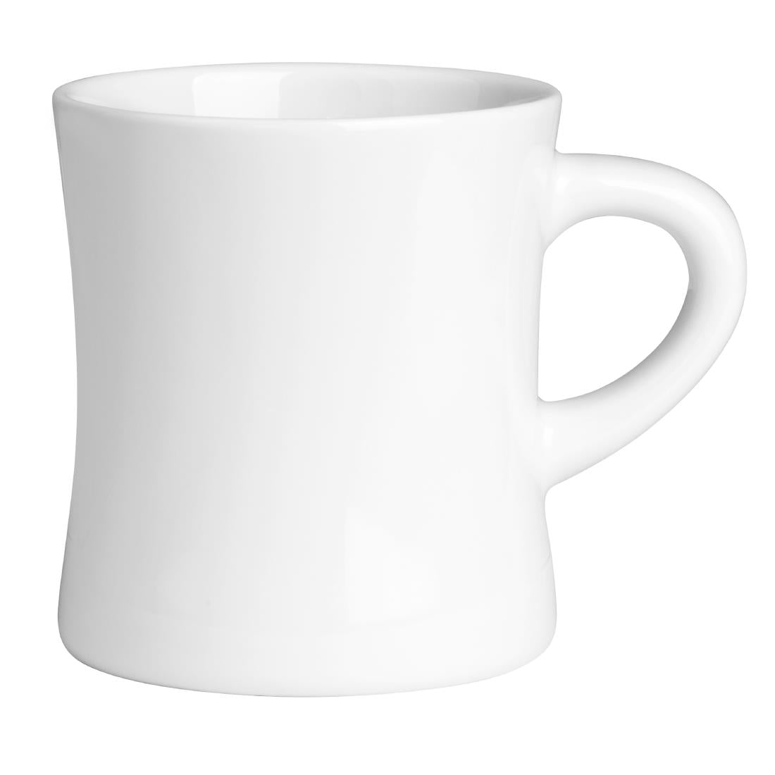 Olympia Whiteware Hollow Mug 300ml (6 Pack) (300ml. Material: Porcelain. Size: 92(H)x82(Ø)mm) • PAS-JA349