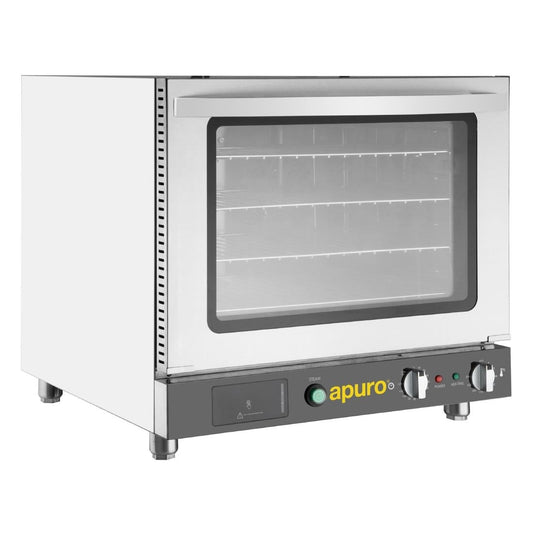 Apuro Bakery Convection Oven with Steam 66Ltr (2.8kW. Fits 4x 2/3GN or 4x 460x330mm bakery trays) • PAS-JA371-A