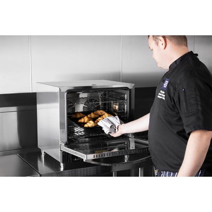 Apuro Bakery Convection Oven with Steam 66Ltr (2.8kW. Fits 4x 2/3GN or 4x 460x330mm bakery trays) • PAS-JA371-A