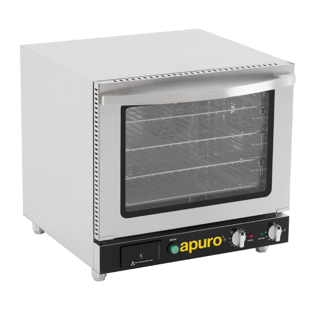 Apuro Bakery Convection Oven with Steam 66Ltr (2.8kW. Fits 4x 2/3GN or 4x 460x330mm bakery trays) • PAS-JA371-A