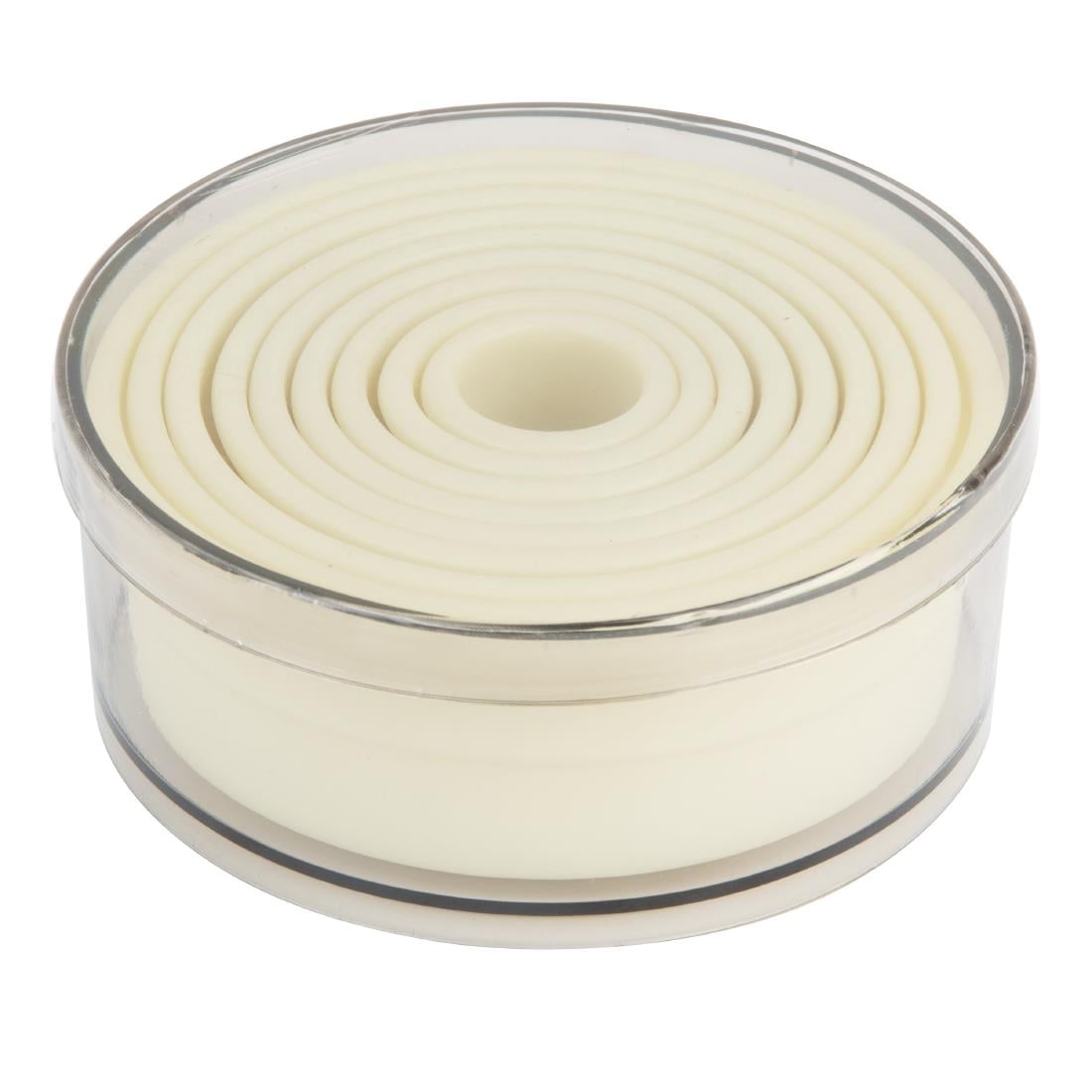 Vogue Plain Round Nylon Pastry Cutters (9 Pack) (Nylon. Pack of 9) • PAS-JA522