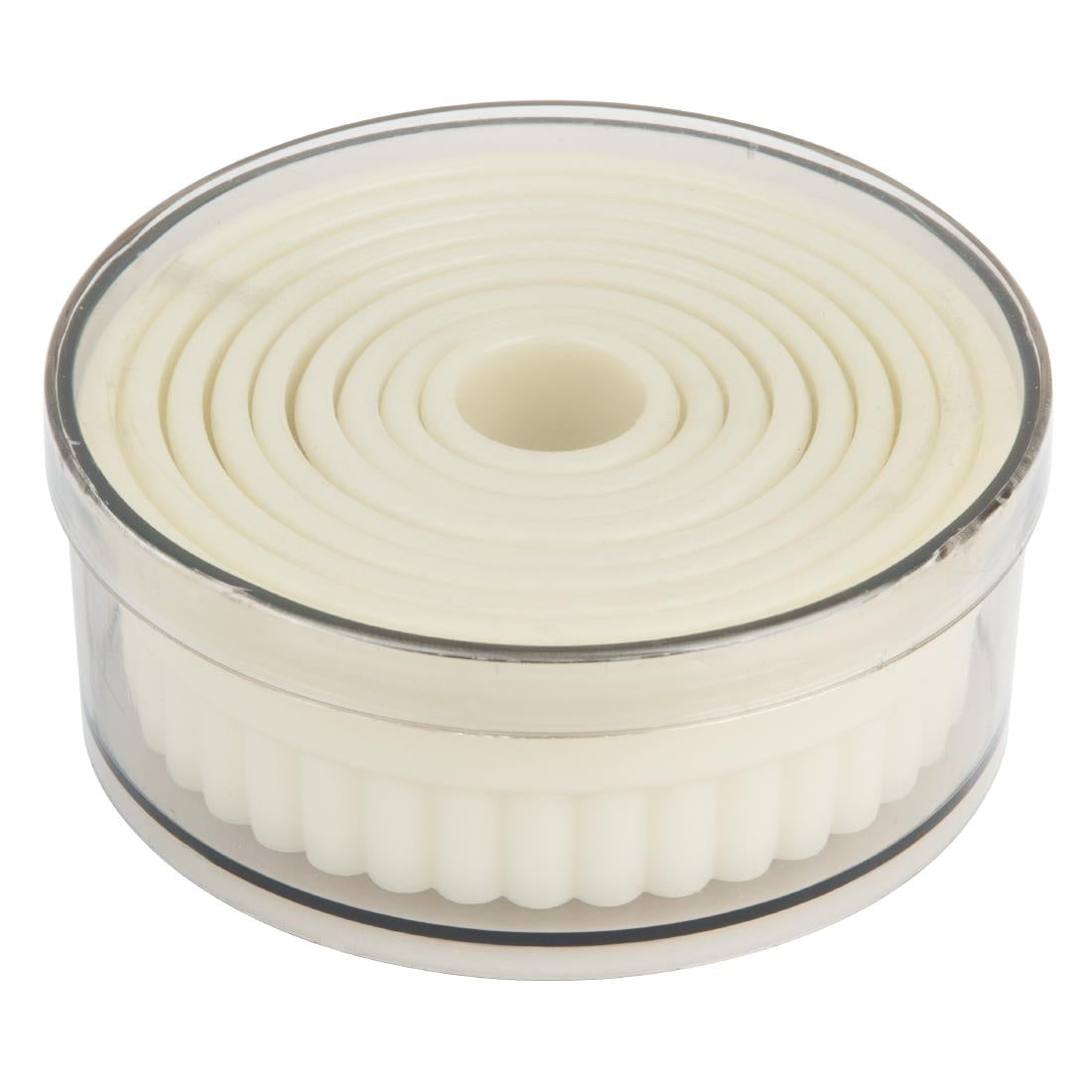 Vogue Serrated Round Pastry Cutters Nylon (9 Pack) • PAS-JA523