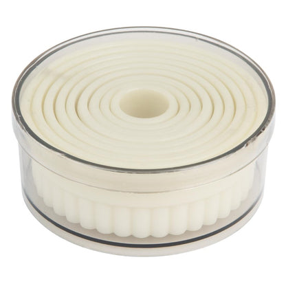 Vogue Serrated Round Pastry Cutters Nylon (9 Pack) • PAS-JA523