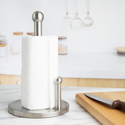 Jantex Kitchen Roll Holder Matt Finish (Material: Stainless Steel | 335(H)x210(Ø)mm) • PAS-JA993