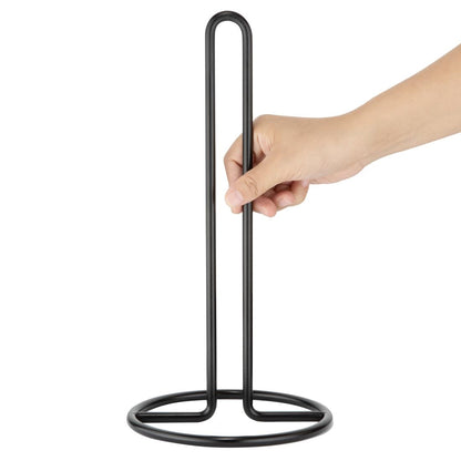 Jantex Kitchen Roll Holder Black (Black Steel Finish | 320(H)x160(Ø)mm) • PAS-JA994