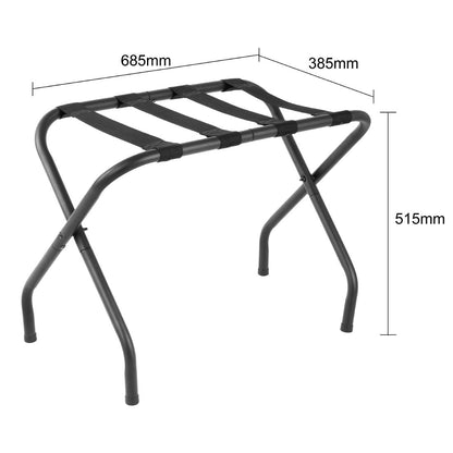 Bolero Luggage Rack Black (Maximum Weight Capacity: 35kg. 690(L)x385(W)x515(H)mm) • PAS-JA995