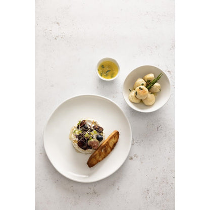Olympia Chia Plates White 270mm (6 Pack) (Diameter: 270mm. 10.5". Pack quantity: 6. Lifetime edge-chip warranty) • PAS-JB175