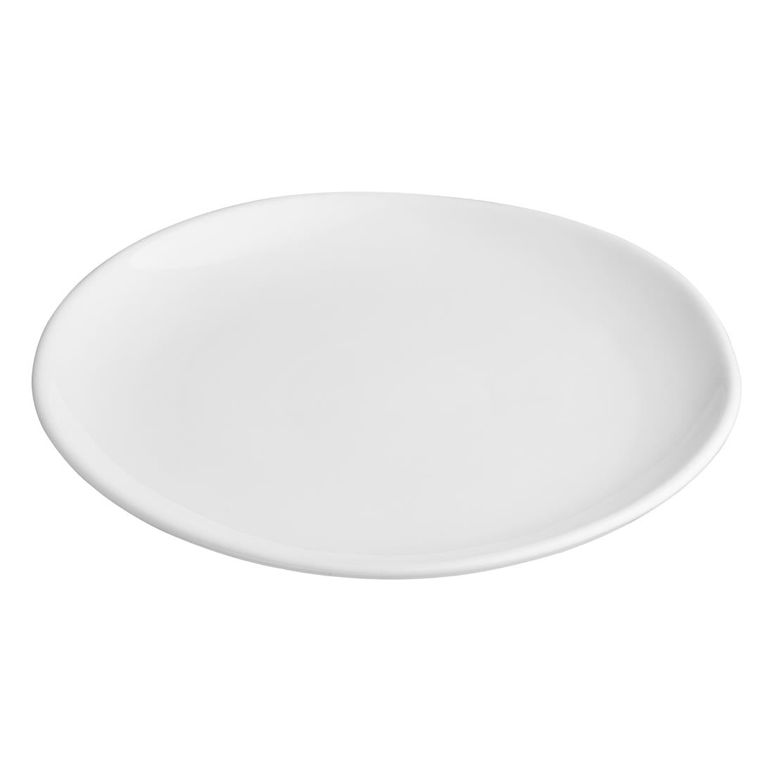 Olympia Chia Plates White 270mm (6 Pack) (Diameter: 270mm. 10.5". Pack quantity: 6. Lifetime edge-chip warranty) • PAS-JB175