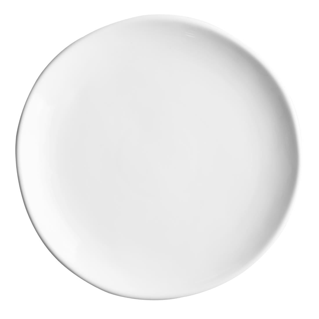 Olympia Chia Plates White 270mm (6 Pack) (Diameter: 270mm. 10.5". Pack quantity: 6. Lifetime edge-chip warranty) • PAS-JB175