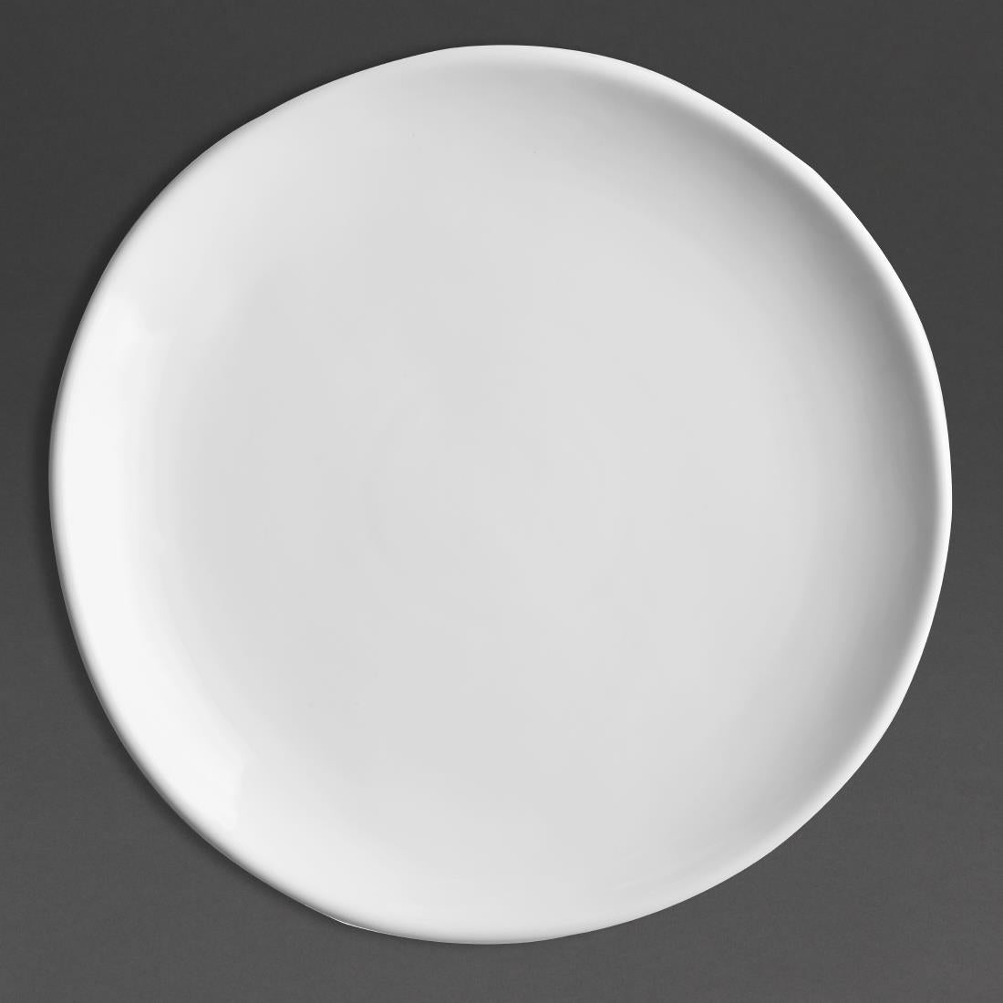 Olympia Chia Plates White 270mm (6 Pack) (Diameter: 270mm. 10.5". Pack quantity: 6. Lifetime edge-chip warranty) • PAS-JB175