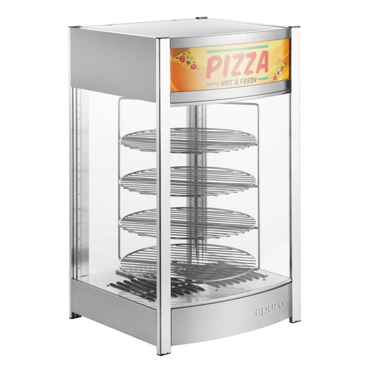Apuro 4 Tier Heated Pizza Display Merchandiser • PAS-JB188-A