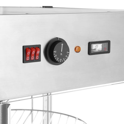 Apuro 4 Tier Heated Pizza Display Merchandiser • PAS-JB188-A