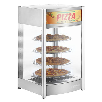Apuro 4 Tier Heated Pizza Display Merchandiser • PAS-JB188-A
