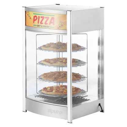Apuro 4 Tier Heated Pizza Display Merchandiser • PAS-JB188-A